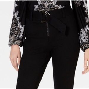 🆕 INC High waist belted ponte knit boot cut